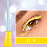 Colorful White Matte Neon Green Liquid Eyeliner Pencil Waterproof Makeup Liquid Eye Liner Blue Green Yellow Eyes Cosmetics Pen