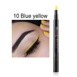 Colorful White Matte Neon Green Liquid Eyeliner Pencil Waterproof Makeup Liquid Eye Liner Blue Green Yellow Eyes Cosmetics Pen