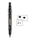 1pcs Double Head Waterproof Liquid Eyeliner Moon Star Heart Shapes Tattoo Stamp Quick To Dry Eye Liner Pencil Makeup Tool