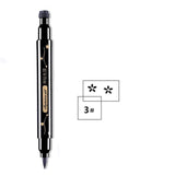 1pcs Double Head Waterproof Liquid Eyeliner Moon Star Heart Shapes Tattoo Stamp Quick To Dry Eye Liner Pencil Makeup Tool