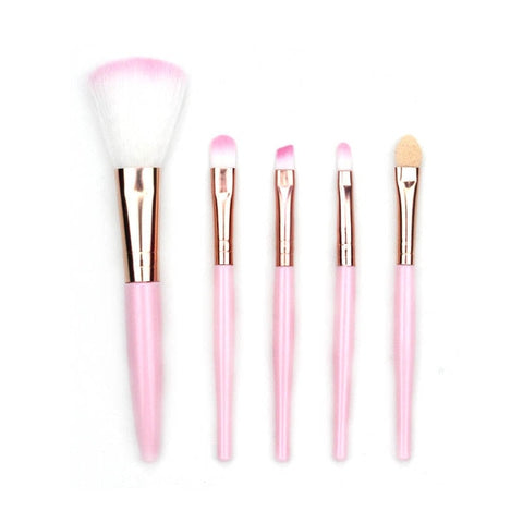 5Pcs Makeup Brushes Set Eye Shadow Eyebrow Eyeliner Blush Loose Foundation Powder Professional Lip Women Cosmetic Tools