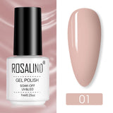 ROSALIND Nail Polish Ice purple Serise Nail Art All for Manicure Need UV LED Base Top coat Primer Gel Varnish hybrid Gel polish