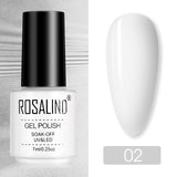 ROSALIND Nail Polish Ice purple Serise Nail Art All for Manicure Need UV LED Base Top coat Primer Gel Varnish hybrid Gel polish