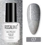 ROSALIND Nail Polish Ice purple Serise Nail Art All for Manicure Need UV LED Base Top coat Primer Gel Varnish hybrid Gel polish