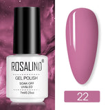 ROSALIND Nail Polish Ice purple Serise Nail Art All for Manicure Need UV LED Base Top coat Primer Gel Varnish hybrid Gel polish