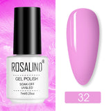 ROSALIND Nail Polish Ice purple Serise Nail Art All for Manicure Need UV LED Base Top coat Primer Gel Varnish hybrid Gel polish