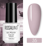 ROSALIND Nail Polish Ice purple Serise Nail Art All for Manicure Need UV LED Base Top coat Primer Gel Varnish hybrid Gel polish