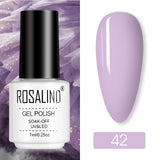 ROSALIND Nail Polish Ice purple Serise Nail Art All for Manicure Need UV LED Base Top coat Primer Gel Varnish hybrid Gel polish