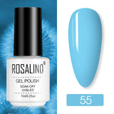 ROSALIND Nail Polish Ice purple Serise Nail Art All for Manicure Need UV LED Base Top coat Primer Gel Varnish hybrid Gel polish