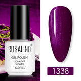 ROSALIND Nail Polish Ice purple Serise Nail Art All for Manicure Need UV LED Base Top coat Primer Gel Varnish hybrid Gel polish