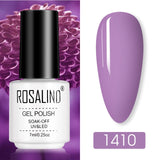 ROSALIND Nail Polish Ice purple Serise Nail Art All for Manicure Need UV LED Base Top coat Primer Gel Varnish hybrid Gel polish