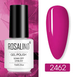 ROSALIND Nail Polish Ice purple Serise Nail Art All for Manicure Need UV LED Base Top coat Primer Gel Varnish hybrid Gel polish