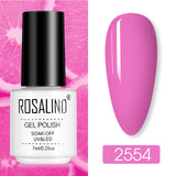 ROSALIND Nail Polish Ice purple Serise Nail Art All for Manicure Need UV LED Base Top coat Primer Gel Varnish hybrid Gel polish