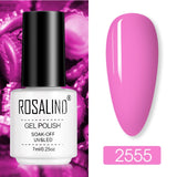 ROSALIND Nail Polish Ice purple Serise Nail Art All for Manicure Need UV LED Base Top coat Primer Gel Varnish hybrid Gel polish