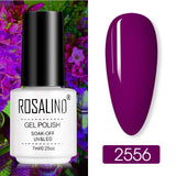 ROSALIND Nail Polish Ice purple Serise Nail Art All for Manicure Need UV LED Base Top coat Primer Gel Varnish hybrid Gel polish