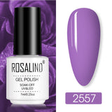 ROSALIND Nail Polish Ice purple Serise Nail Art All for Manicure Need UV LED Base Top coat Primer Gel Varnish hybrid Gel polish