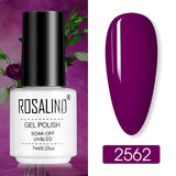 ROSALIND Nail Polish Ice purple Serise Nail Art All for Manicure Need UV LED Base Top coat Primer Gel Varnish hybrid Gel polish