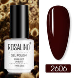 ROSALIND Nail Polish Ice purple Serise Nail Art All for Manicure Need UV LED Base Top coat Primer Gel Varnish hybrid Gel polish