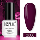 ROSALIND Nail Polish Ice purple Serise Nail Art All for Manicure Need UV LED Base Top coat Primer Gel Varnish hybrid Gel polish