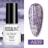 ROSALIND Nail Polish Ice purple Serise Nail Art All for Manicure Need UV LED Base Top coat Primer Gel Varnish hybrid Gel polish