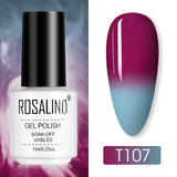 ROSALIND Nail Polish Ice purple Serise Nail Art All for Manicure Need UV LED Base Top coat Primer Gel Varnish hybrid Gel polish