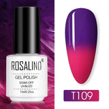 ROSALIND Nail Polish Ice purple Serise Nail Art All for Manicure Need UV LED Base Top coat Primer Gel Varnish hybrid Gel polish