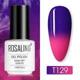 ROSALIND Nail Polish Ice purple Serise Nail Art All for Manicure Need UV LED Base Top coat Primer Gel Varnish hybrid Gel polish