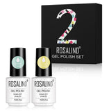 ROSALIND Nail Polish Ice purple Serise Nail Art All for Manicure Need UV LED Base Top coat Primer Gel Varnish hybrid Gel polish