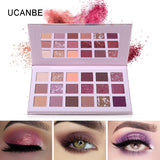 UCANBE Brand Matte Shinny Eyeshadow Eye Liner Eyebrow Makeup Palette Waterproof Glitter  Eye Shadow Pigment 18 Colors TSLM1