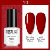 ROSALIND 7ML Nail Polish Gel Varnishes Hybrid Semi Permanent Nail Art Designed UV Nail  Manicure Top Base Coat gel polish