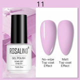 ROSALIND 7ML Nail Polish Gel Varnishes Hybrid Semi Permanent Nail Art Designed UV Nail  Manicure Top Base Coat gel polish