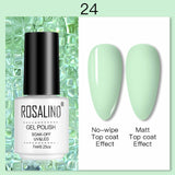 ROSALIND 7ML Nail Polish Gel Varnishes Hybrid Semi Permanent Nail Art Designed UV Nail  Manicure Top Base Coat gel polish