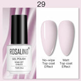 ROSALIND 7ML Nail Polish Gel Varnishes Hybrid Semi Permanent Nail Art Designed UV Nail  Manicure Top Base Coat gel polish