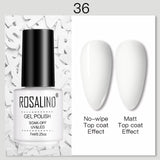 ROSALIND 7ML Nail Polish Gel Varnishes Hybrid Semi Permanent Nail Art Designed UV Nail  Manicure Top Base Coat gel polish