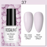 ROSALIND 7ML Nail Polish Gel Varnishes Hybrid Semi Permanent Nail Art Designed UV Nail  Manicure Top Base Coat gel polish