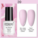 ROSALIND 7ML Nail Polish Gel Varnishes Hybrid Semi Permanent Nail Art Designed UV Nail  Manicure Top Base Coat gel polish