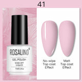 ROSALIND 7ML Nail Polish Gel Varnishes Hybrid Semi Permanent Nail Art Designed UV Nail  Manicure Top Base Coat gel polish