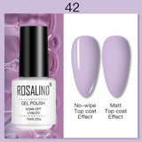 ROSALIND 7ML Nail Polish Gel Varnishes Hybrid Semi Permanent Nail Art Designed UV Nail  Manicure Top Base Coat gel polish