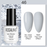 ROSALIND 7ML Nail Polish Gel Varnishes Hybrid Semi Permanent Nail Art Designed UV Nail  Manicure Top Base Coat gel polish