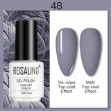 ROSALIND 7ML Nail Polish Gel Varnishes Hybrid Semi Permanent Nail Art Designed UV Nail  Manicure Top Base Coat gel polish