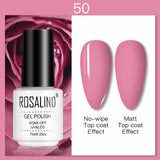 ROSALIND 7ML Nail Polish Gel Varnishes Hybrid Semi Permanent Nail Art Designed UV Nail  Manicure Top Base Coat gel polish