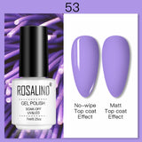 ROSALIND 7ML Nail Polish Gel Varnishes Hybrid Semi Permanent Nail Art Designed UV Nail  Manicure Top Base Coat gel polish