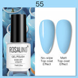 ROSALIND 7ML Nail Polish Gel Varnishes Hybrid Semi Permanent Nail Art Designed UV Nail  Manicure Top Base Coat gel polish