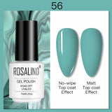 ROSALIND 7ML Nail Polish Gel Varnishes Hybrid Semi Permanent Nail Art Designed UV Nail  Manicure Top Base Coat gel polish