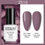 ROSALIND 7ML Nail Polish Gel Varnishes Hybrid Semi Permanent Nail Art Designed UV Nail  Manicure Top Base Coat gel polish