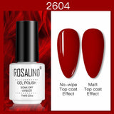 ROSALIND 7ML Nail Polish Gel Varnishes Hybrid Semi Permanent Nail Art Designed UV Nail  Manicure Top Base Coat gel polish