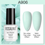 ROSALIND 7ML Nail Polish Gel Varnishes Hybrid Semi Permanent Nail Art Designed UV Nail  Manicure Top Base Coat gel polish