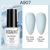 ROSALIND 7ML Nail Polish Gel Varnishes Hybrid Semi Permanent Nail Art Designed UV Nail  Manicure Top Base Coat gel polish