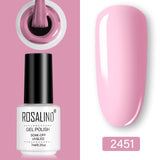 ROSALIND Gel Polish Set UV Vernis Semi Permanent Primer Top Coat 7ML Poly Varnish Gel Nail Art Manicure Gel Lak Polishes Nails