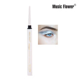 Music Flower 8 Colors Quick dry Eyeliner Pencil Automatic LongLasting Waterproof Eye Makeup Smudge-proof Shimmer Eye Liner TSLM1